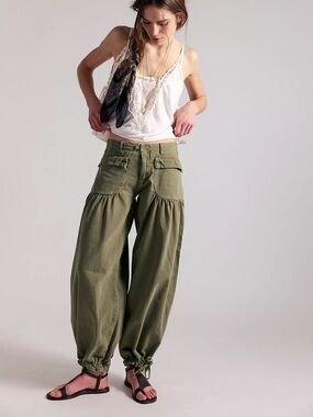 Free people We The Free Lotus Balloon Jeans army green
